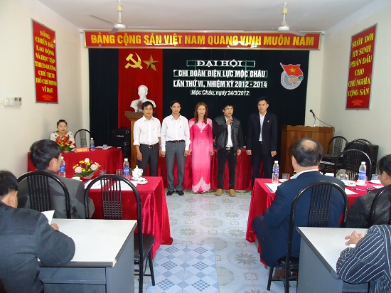Đại hội Đoàn thanh niên Điện lực Mộc Châu lần thứ VI nhiệm kỳ 2012-2014